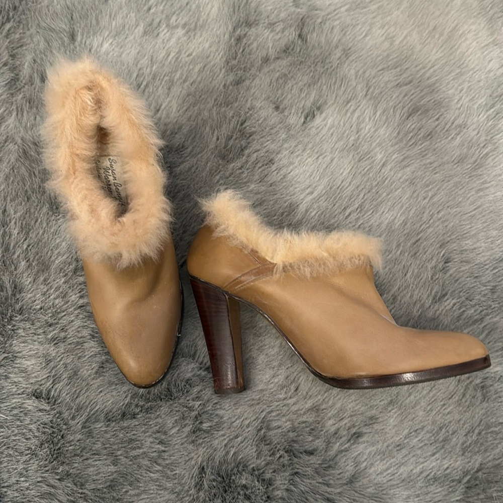 Vintage Fur Winter Heels